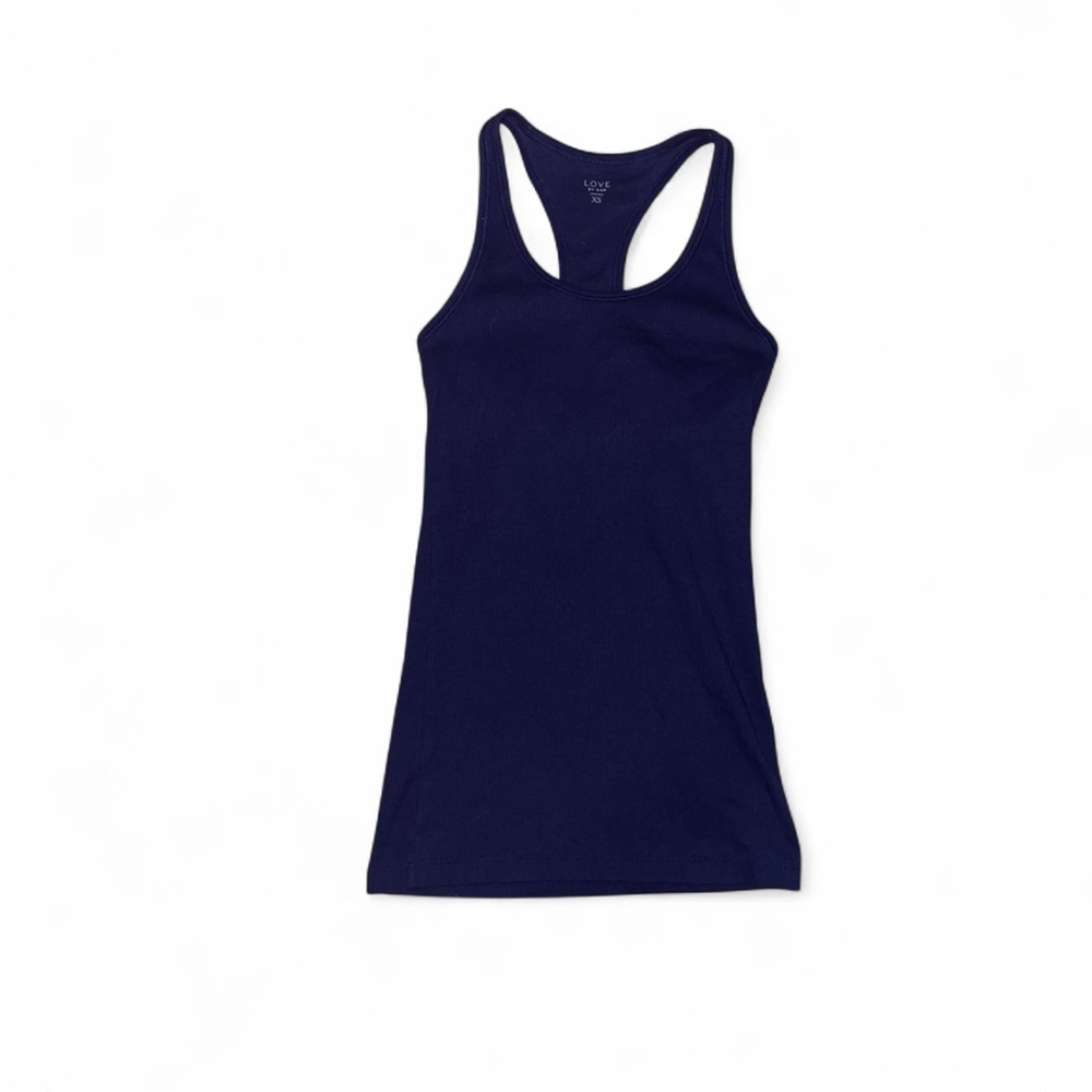 GAP Blue Fitted Sleeveless Tank Top